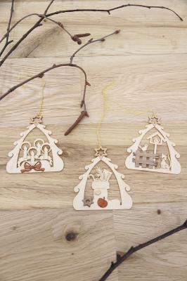 木製オーナメント　kuhnert　Tree　ornaments　tree　19072