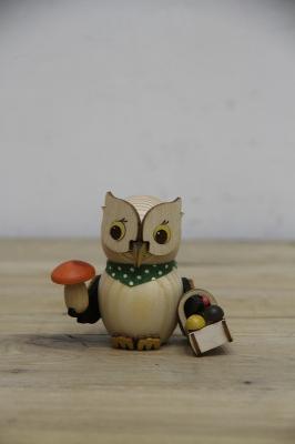 置物　MINI　Owl-mushroom　collector　37338