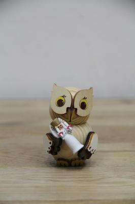 置物　MINI　Owl-with　angel　37355