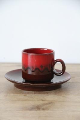 カップ&ソーサー　FatLava　ドイツ　ヴィンテージ