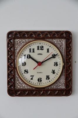 ●ヒビあり●　掛時計　ドイツ　ヴィンテージ