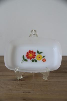 長方形プレート　arcopal　フランス　ヴィンテージ