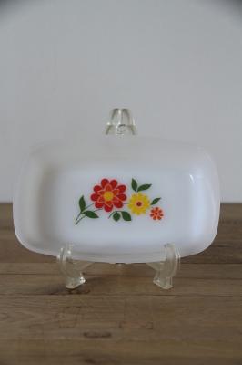 長方形プレート　arcopal　フランス　ヴィンテージ