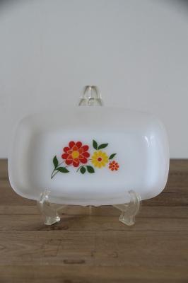 長方形プレート　arcopal　フランス　ヴィンテージ