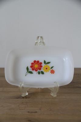 長方形プレート　arcopal　フランス　ヴィンテージ