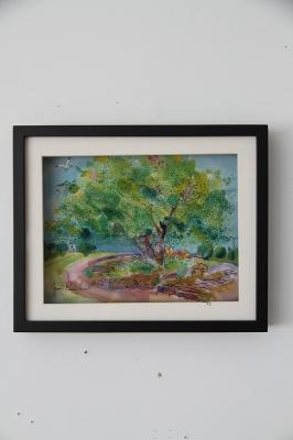 3Dガラスアート　VITREOGRAPHY　-LONE　OAK　TREE-