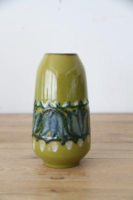 フラワーベース　FatLava　Strehla　ドイツ　ヴィンテージ